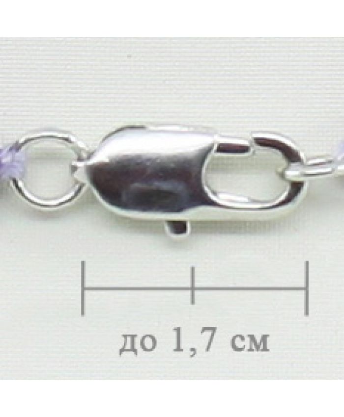 Ожерелье из белого жемчуга на леске, 5 нитей, длина 45см