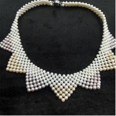 Жемчужное ожерелье, круглый 2-3мм, длина 45см