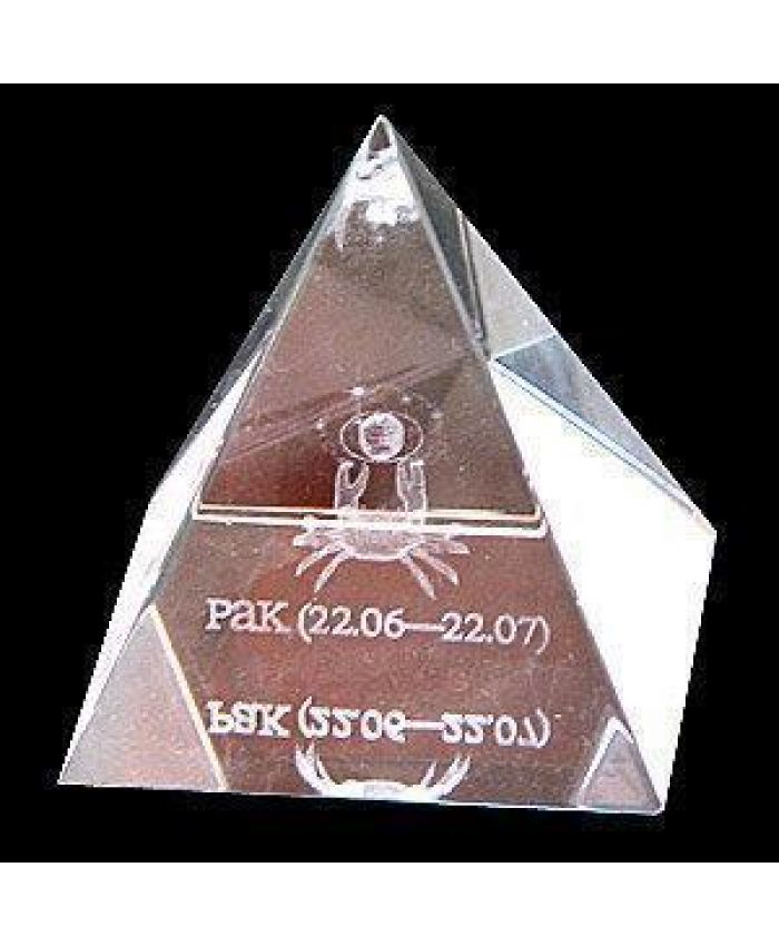 Хрустальная Пирамида "Зодиак" рак, 50 мм